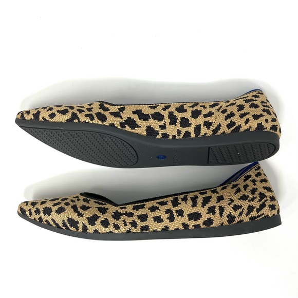 Rothy’s “The Point” Leopard Animal Print Slip On Pointed Toe Flats Size 7.5 - Picture 5 of 9